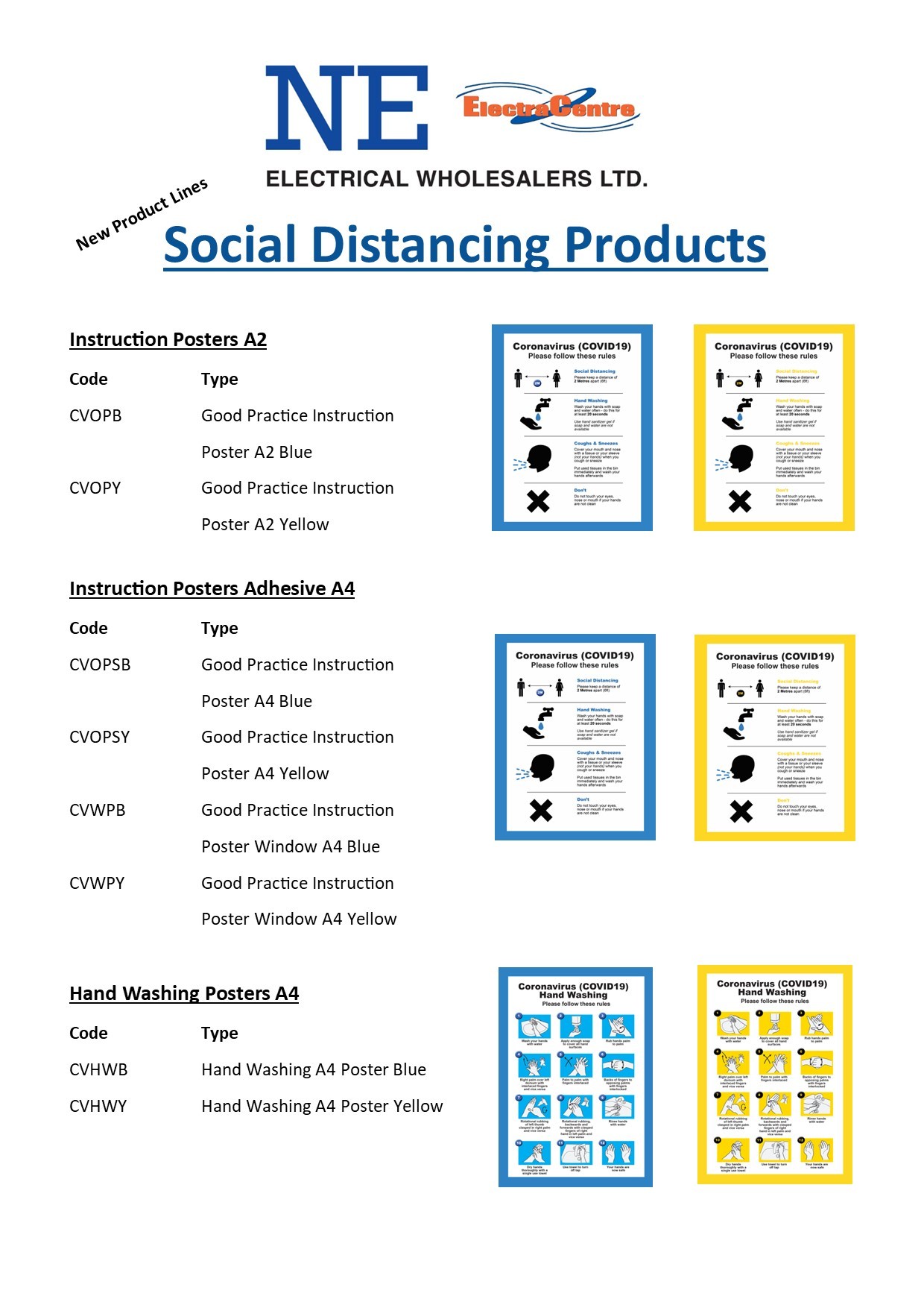 New Social Distancing Stickers 