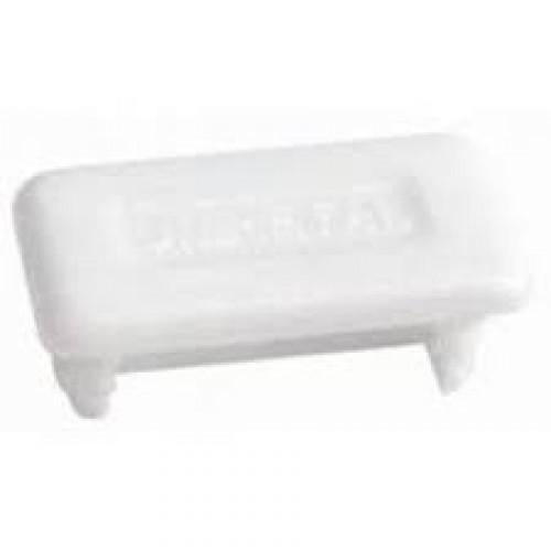 STRUT END CAP 41X21MM WHITE PVC