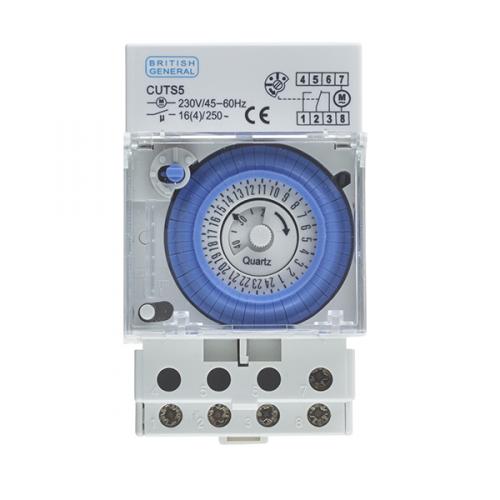 BG CUTS5 24HR ANALOGUE TIME SWITCH DIN RAIL MOUNTED