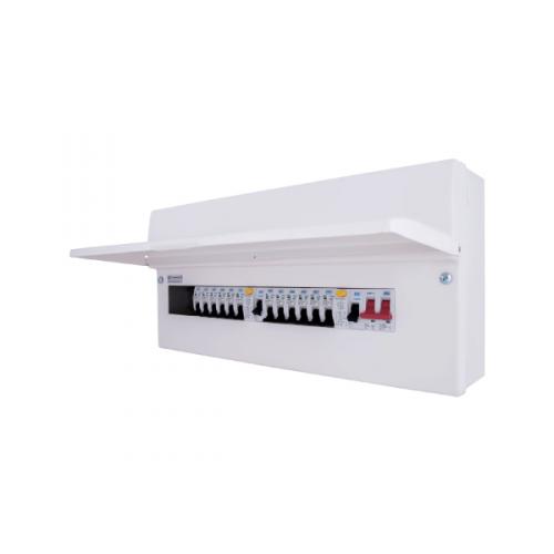 BG CFDP18616 16WAY POPULATED DUAL RCD CONSUMER UNIT AM3