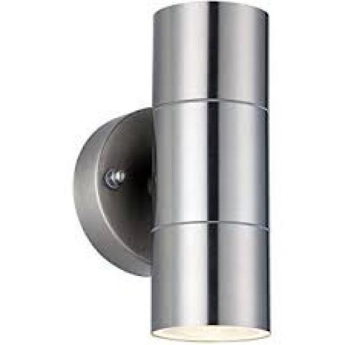 LUCECO LEXDSSUD UP/DOWN GU10 WALL LIGHT STAINLESS STEEL