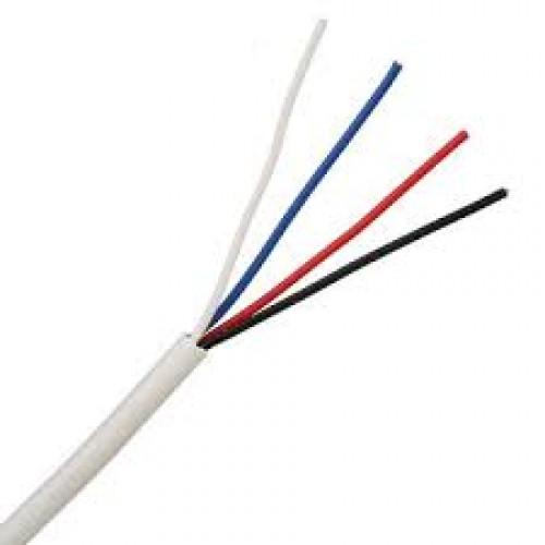 CABLE 6CORE ALARM FLEX BUDGET PVC WHITE OUTER 100MTR DRUM