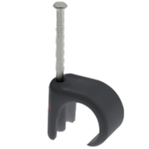 GIRAFF CE57B ROUND BLACK CLIP 5-7MM BOX OF 100