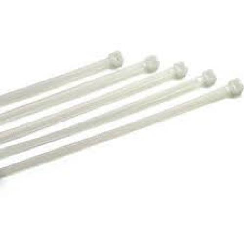 CABLE TIE 100X2.5MM WHITE PVC PACK OF 100