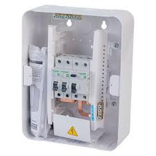 SCHNEIDER EASY9+ EZ9EGARAGE63 UNIT 63A RCD + 6A & 16A MCBs