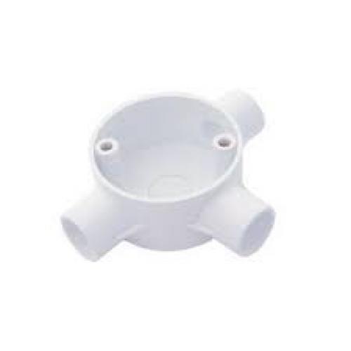 MITA 25CJB5W 25MM WHITE TEE BOX PVC