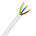 CABLE 3183B 0.75MM 3CORE LSZH FLEX WHITE 100MTR DRUM