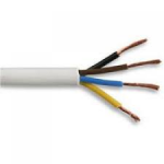 CABLE 3184Y 2.5MM 4CORE PVC FLEX WHITE 100MTR DRUM