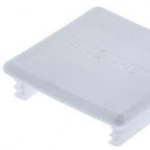 STRUT END CAP 41X41MM WHITE PVC