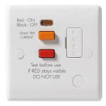 BG 855RCD WHITE RCD SPUR UNSWITCHED PVC