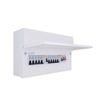 BG CFUDP16610 10W POPULATED DUAL RCD CONSUMER UNIT AM3