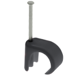 GIRAFF CE57B ROUND BLACK CLIP 5-7MM BOX OF 100