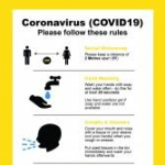 CVWPY A4 GOOD PRACTICE POSTER WINDOW STICKER IN YELLOW