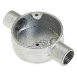 CONDUIT FITTINGS 20MM THROUGH BOX GALV