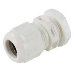 WISKA GLP20 WHITE 20MM DOME TOP STUFFING GLAND W/NUT 10PK