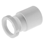 MITA PMA25W 25MM MALE ADAPTOR WHITE PVC