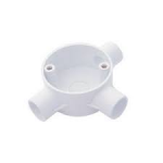 MITA 25CJB5W 25MM WHITE TEE BOX PVC